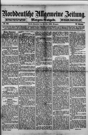 Norddeutsche allgemeine Zeitung vom 28.05.1881