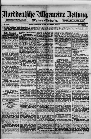 Norddeutsche allgemeine Zeitung vom 28.05.1881