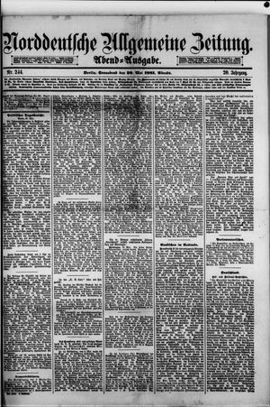 Norddeutsche allgemeine Zeitung vom 28.05.1881