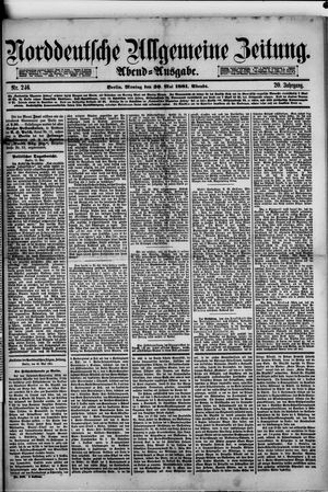 Norddeutsche allgemeine Zeitung vom 30.05.1881