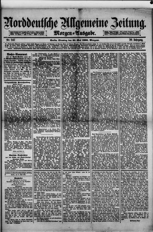 Norddeutsche allgemeine Zeitung vom 31.05.1881
