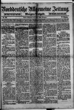 Norddeutsche allgemeine Zeitung vom 08.06.1881