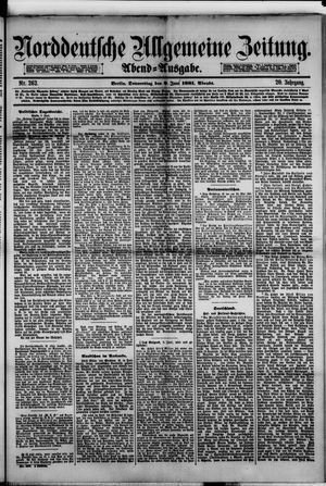 Norddeutsche allgemeine Zeitung vom 09.06.1881