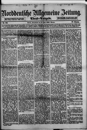 Norddeutsche allgemeine Zeitung vom 11.06.1881