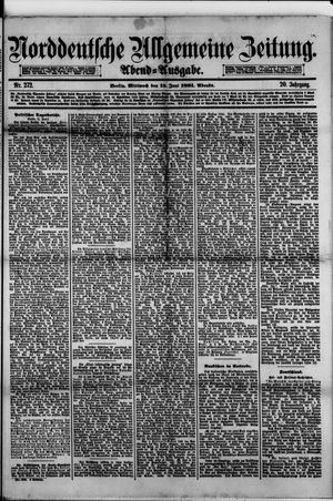 Norddeutsche allgemeine Zeitung vom 15.06.1881