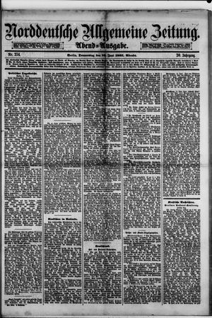 Norddeutsche allgemeine Zeitung vom 16.06.1881