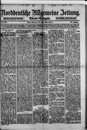 Norddeutsche allgemeine Zeitung vom 17.06.1881