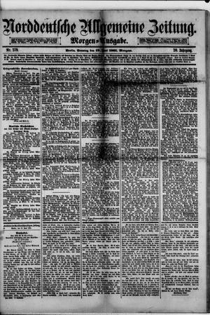 Norddeutsche allgemeine Zeitung vom 19.06.1881
