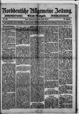 Norddeutsche allgemeine Zeitung on Jun 21, 1881
