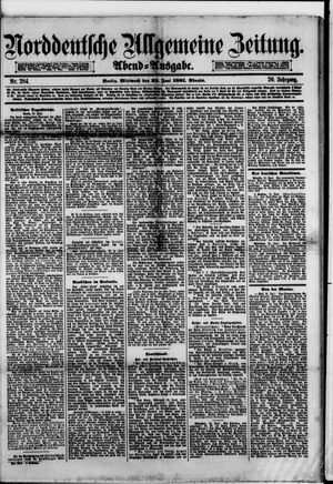 Norddeutsche allgemeine Zeitung vom 22.06.1881