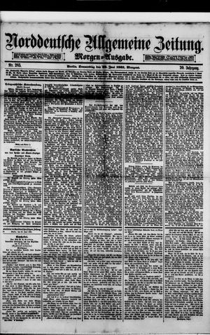 Norddeutsche allgemeine Zeitung vom 23.06.1881