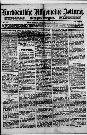 Norddeutsche allgemeine Zeitung vom 25.06.1881