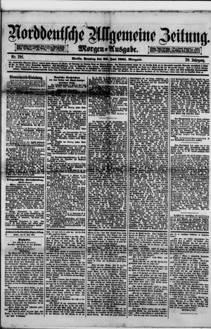 Norddeutsche allgemeine Zeitung vom 26.06.1881