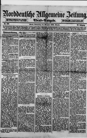 Norddeutsche allgemeine Zeitung vom 30.06.1881
