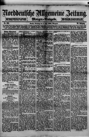 Norddeutsche allgemeine Zeitung on Jul 5, 1881