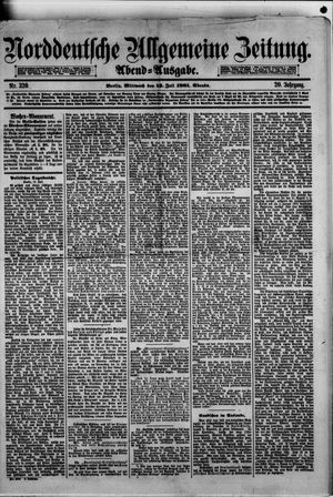 Norddeutsche allgemeine Zeitung vom 13.07.1881