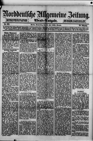 Norddeutsche allgemeine Zeitung on Jul 14, 1881