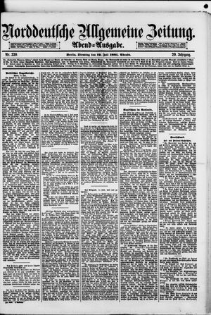 Norddeutsche allgemeine Zeitung vom 19.07.1881