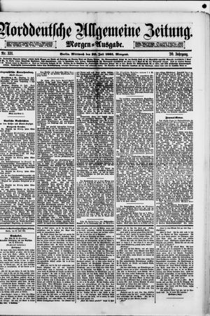 Norddeutsche allgemeine Zeitung vom 20.07.1881