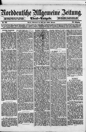 Norddeutsche allgemeine Zeitung vom 20.07.1881