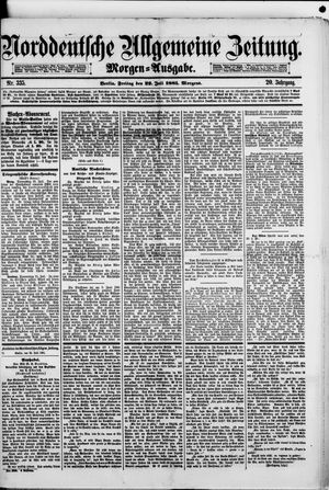 Norddeutsche allgemeine Zeitung vom 22.07.1881