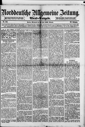 Norddeutsche allgemeine Zeitung vom 27.07.1881