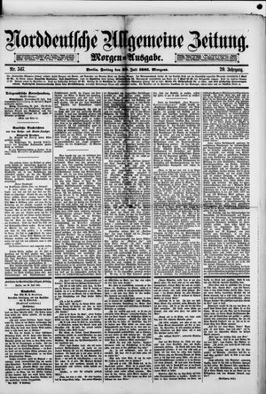 Norddeutsche allgemeine Zeitung on Jul 29, 1881