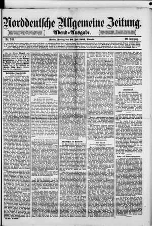 Norddeutsche allgemeine Zeitung on Jul 29, 1881