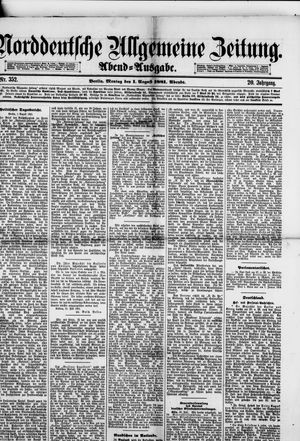 Norddeutsche allgemeine Zeitung vom 01.08.1881