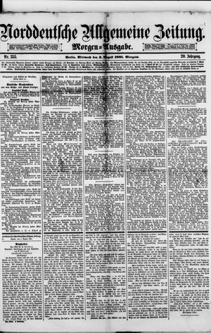 Norddeutsche allgemeine Zeitung vom 03.08.1881