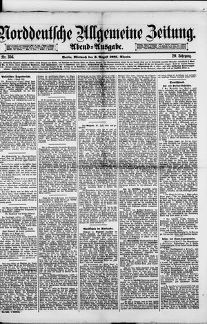 Norddeutsche allgemeine Zeitung vom 03.08.1881