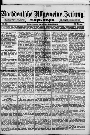 Norddeutsche allgemeine Zeitung on Aug 4, 1881