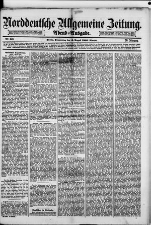 Norddeutsche allgemeine Zeitung vom 04.08.1881