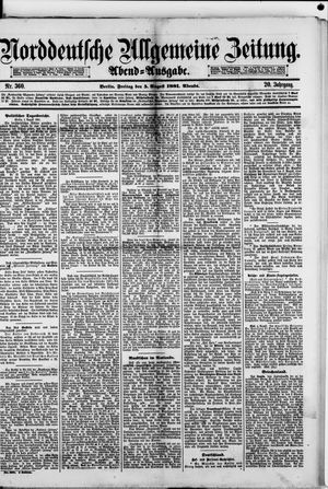 Norddeutsche allgemeine Zeitung on Aug 5, 1881