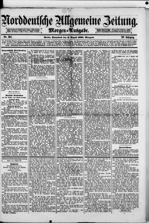 Norddeutsche allgemeine Zeitung vom 06.08.1881