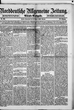 Norddeutsche allgemeine Zeitung vom 06.08.1881