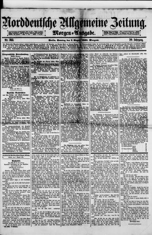 Norddeutsche allgemeine Zeitung vom 07.08.1881