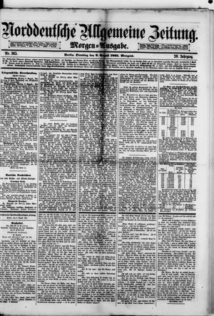 Norddeutsche allgemeine Zeitung vom 09.08.1881