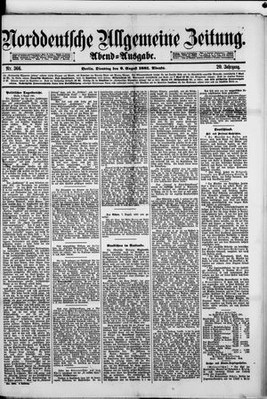 Norddeutsche allgemeine Zeitung vom 09.08.1881