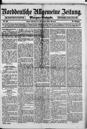 Norddeutsche allgemeine Zeitung vom 10.08.1881
