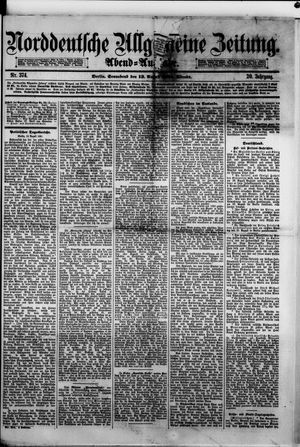 Norddeutsche allgemeine Zeitung vom 13.08.1881