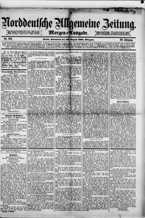 Norddeutsche allgemeine Zeitung vom 20.08.1881