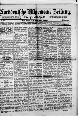 Norddeutsche allgemeine Zeitung vom 21.08.1881