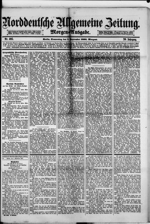 Norddeutsche allgemeine Zeitung vom 01.09.1881