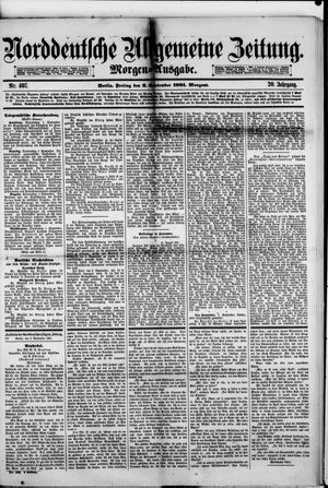 Norddeutsche allgemeine Zeitung vom 02.09.1881