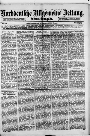 Norddeutsche allgemeine Zeitung vom 06.09.1881