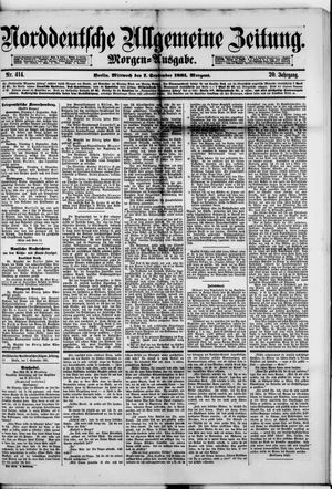 Norddeutsche allgemeine Zeitung vom 07.09.1881