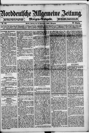 Norddeutsche allgemeine Zeitung vom 09.09.1881
