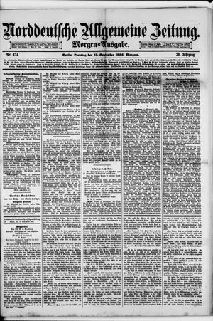 Norddeutsche allgemeine Zeitung vom 13.09.1881