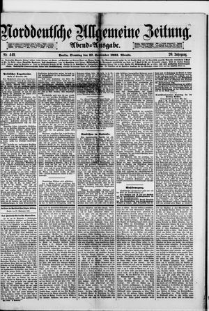 Norddeutsche allgemeine Zeitung vom 27.09.1881